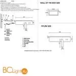 Бра Crystal lux vector VECTOR AP15W LED WH - Фото 3