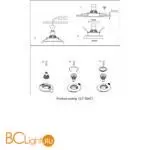 Встраиваемый светильник Crystal lux velora CLT 064C1 BL - Фото 2