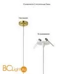 Подвесной светильник Crystal lux Verano VERANO SP1 GOLD - Фото 4