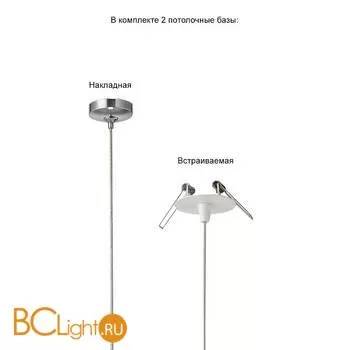 Подвесной светильник Crystal lux Verano VERANO SP1 SILVER - Фото 4