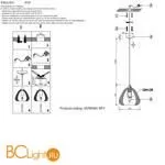 Подвесной светильник Crystal lux Verano VERANO SP1 SILVER - Фото 5