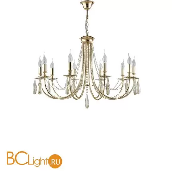 Люстра Crystal lux VICTORIA VICTORIA SP10 GOLD/AMBER