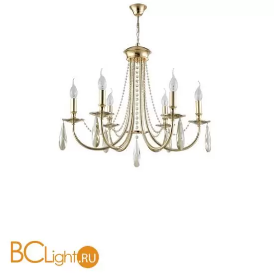 Люстра Crystal lux VICTORIA VICTORIA SP6 GOLD/AMBER