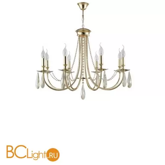 Люстра Crystal lux VICTORIA VICTORIA SP8 GOLD/AMBER