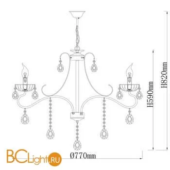 Люстра De City Свеча 683014105 - Фото 11
