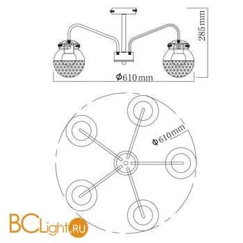 Люстра De City Вита 220012905 - Фото 9