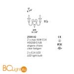 Бра De Majo 2599 A2 025990A02 cristallo - Схема