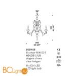 Люстра De Majo 6099 K8 060990K08 red - Схема