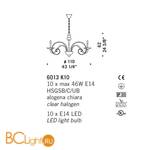 Люстра De Majo 6013 K10 060130K10 cristallo - Схема