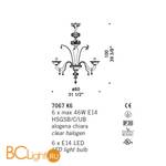 Люстра De Majo 7067 K6 070670K06 - Схема