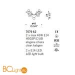 Бра De Majo 7079 A2 070790A23 - Схема