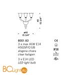 Бра De Majo 8001 A3 080010A30 - Схема