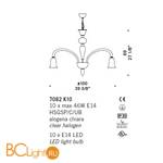 Люстра De Majo 7082 K10 070820K60 - Схема