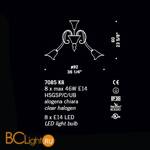 Люстра De Majo 7085 K8 070850K40 cristallo - Схема