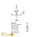 Люстра De Majo 7088 K10 070880K60 black - Схема