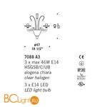 Бра De Majo 7088 A3 070880A30 white - Схема