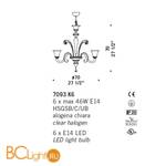 Люстра De Majo 7093 K6 070930K20 - Схема