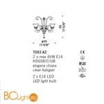 Бра De Majo 7093 A2 070930A20 - Схема