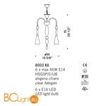 Люстра De Majo 8003 K6 080030K20 - Схема