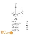 Люстра De Majo 8006 K6 080060K21 - Схема