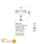 Потолочный светильник De Majo 8012 P6 080120P00 - Схема