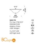 Потолочный светильник De Majo 9002 P0 090020P00 - Схема