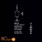 Подвесной светильник De Majo 9053 S0 090530S00 - Схема