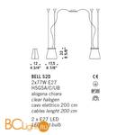 Подвесной светильник De Majo BELL S2D 0BELL0S20 - Схема