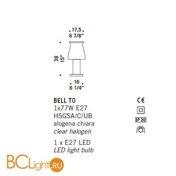 Настольная лампа De Majo BELL T0 0BELL0T00 - Схема