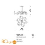 Люстра De Majo BERNINI S90 ED 0BERN0S90 - Схема