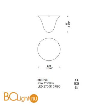 Потолочный светильник De Majo BICE P30 ED 0BICE0P30 - Схема