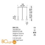 Подвесной светильник De Majo BOA S3L 0BOA00S80 - Схема