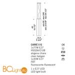 Подвесной светильник De Majo CARRE S1G 0CARR0S14 - Схема