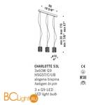 Подвесной светильник De Majo CHARLOTTE S3L 0CHAR0S30 - Схема