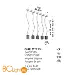 Подвесной светильник De Majo CHARLOTTE S5L 0CHAR0S50 - Схема