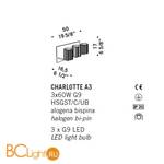 Бра De Majo CHARLOTTE A3 0CHAR0A30 - Схема