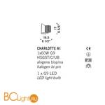 Бра De Majo CHARLOTTE A1 0CHAR0A10 - Схема