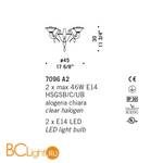 Бра De Majo 7096 A2 070960A24 - Схема