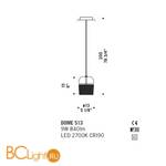 Подвесной светильник De Majo DOME S13 ED 0DOME0S11 - Схема