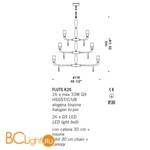 Люстра De Majo FLUTE K12+8+6 0FLUT0K76 - Схема