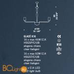 Люстра De Majo GLACE K16 0GLAC0K18 - Схема