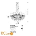 Люстра De Majo GOUTTE S24 0GOUT0S24 - Схема