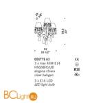 Бра De Majo GOUTTE A3 0GOUT0A31 - Схема