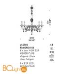 Люстра De Majo L'ESTRO ARMONICO K8 0LEST0K08 - Схема