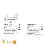 Подвесной светильник De Majo LINEAR 2 S95 0LINE0S19 - Схема