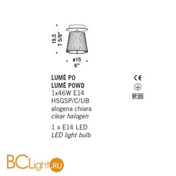 Потолочный светильник De Majo LUME P0WD 0LUME0P01 - Схема