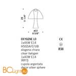 Настольная лампа De Majo OXYGENE L0 0OXYG0L00 - Схема