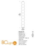 Напольный светильник De Majo PERLAGE R9 0PERL0R90 - Схема