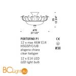 Потолочный светильник De Majo PORTOFINO P1 0PORT0PC1 - Схема