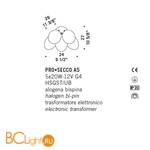 Бра De Majo PRO–SECCO A5 0PROS0A50 - Схема